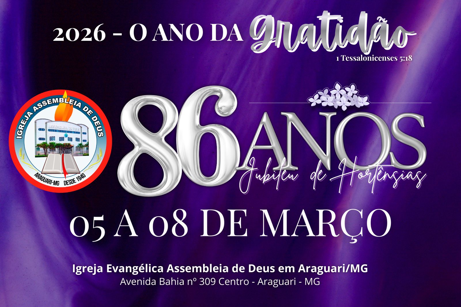 Cartaz 86 anos